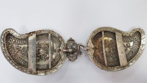 Рядка сребърна позлатена възрожденска пафта