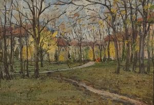 В градината