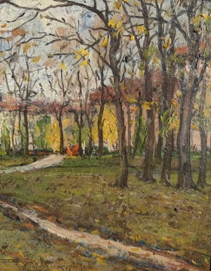 В градината