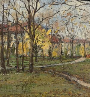 В градината