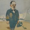 Шарж на морски офицер