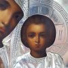 Много рядка руска царска икона в стил „Модерн“, сребро 84 проба , майстор - „СГ“