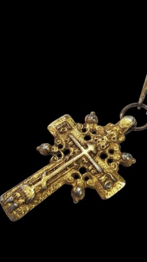 Уникален руски царски позлатен кръст, XVIII век