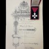 Царски орден „Св. Александър“ – V степен, Борис III + грамота